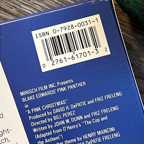 VINTAGE VHS Pink Panther A Pink Christmas, *UNTESTED* 1970’s retro nostalgia MGM - Picture 5 of 8